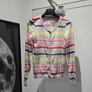 Marc Cain Multicolor Striped Cardigan